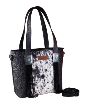 Wrangler Concealed Carry Hair On Tote in Black - Montana West