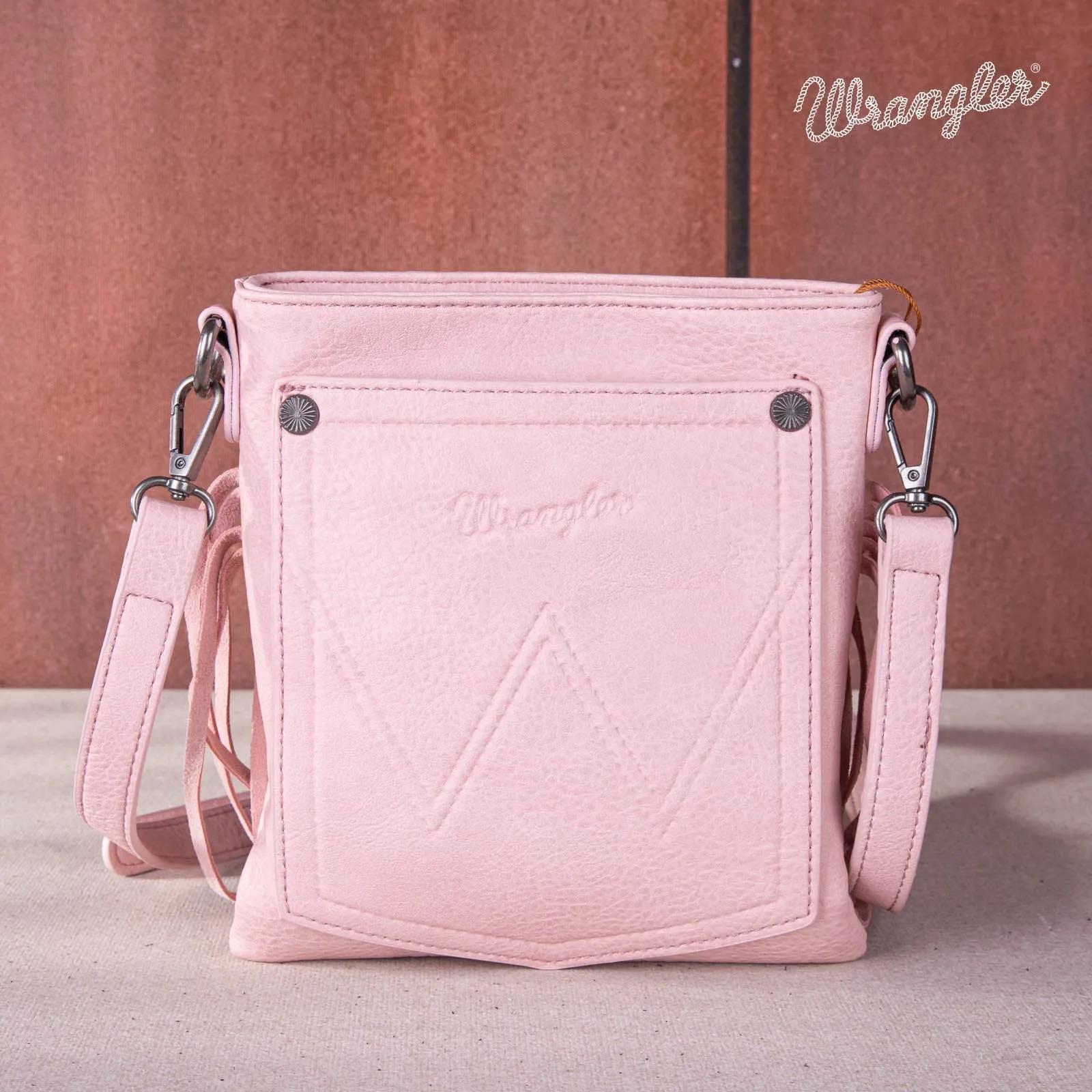 Wrangler Fringe Crossbody WG63-G8360APeach