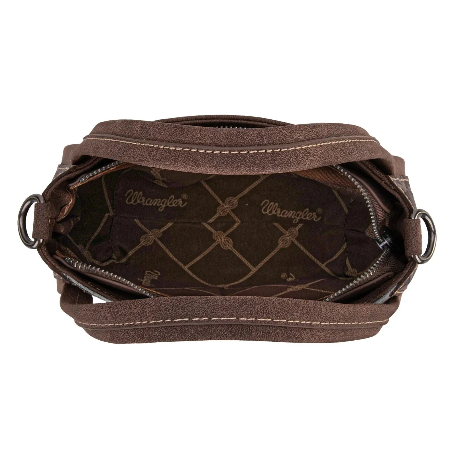 Wrangler Genuine Hair-On Cowhide Tote Crossbody