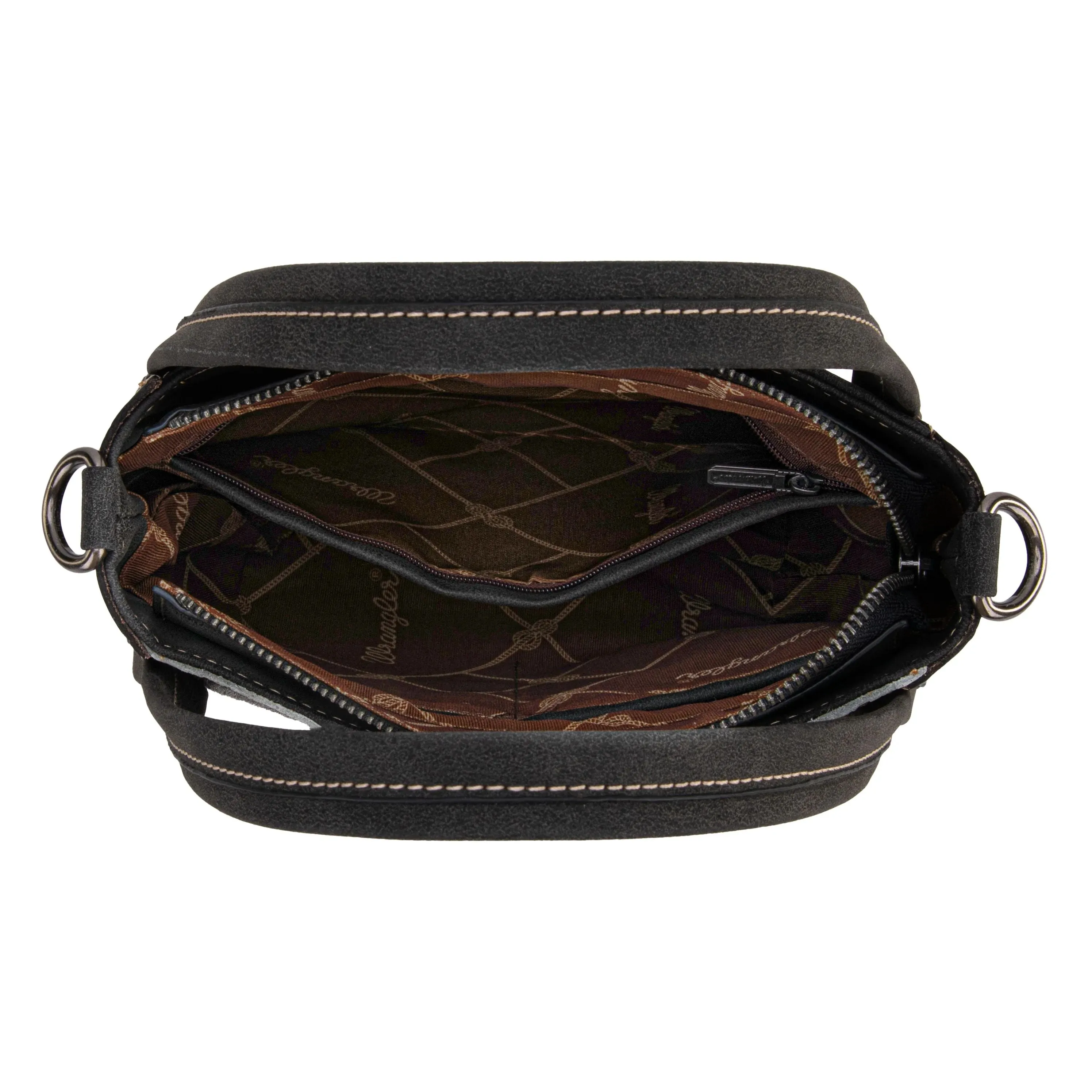 Wrangler Genuine Hair-On Cowhide Tote Crossbody