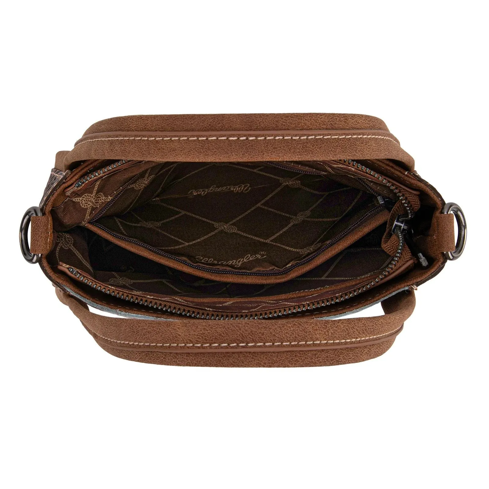 Wrangler Genuine Hair-On Cowhide Tote Crossbody