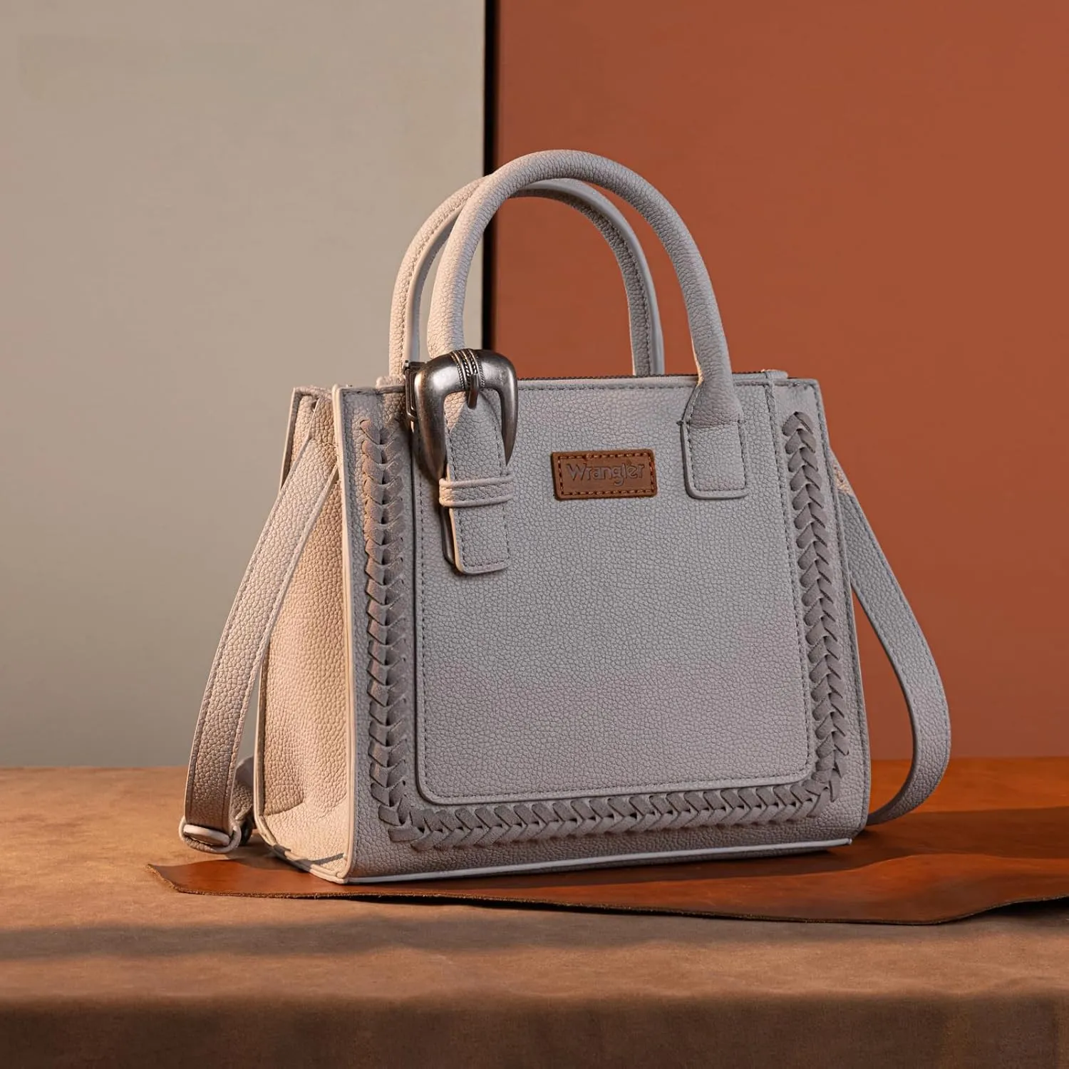 Wrangler Tote Bag for Women Western Cowhide Purse and Wallet Set