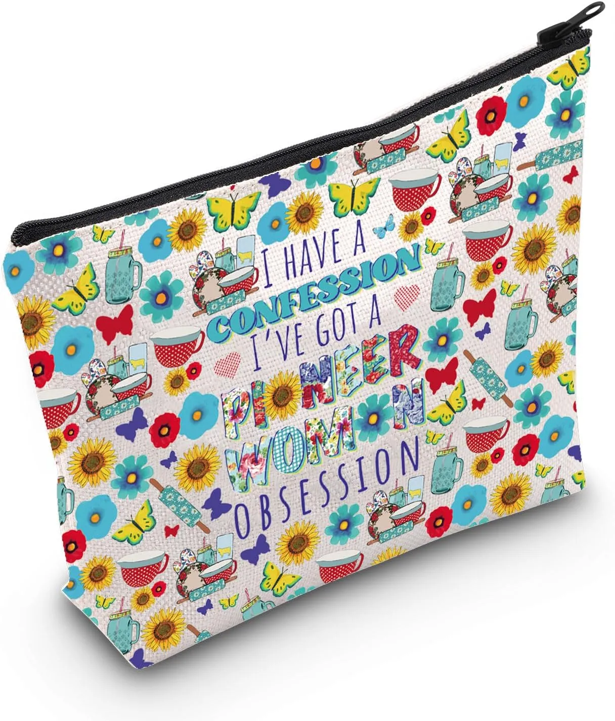 WZMPA Pioneer Cosmetic Bag Cooking Lover Gift I Have A Confession I've Got A Pioneer Obsession Zipper Bag (Have a confession F)