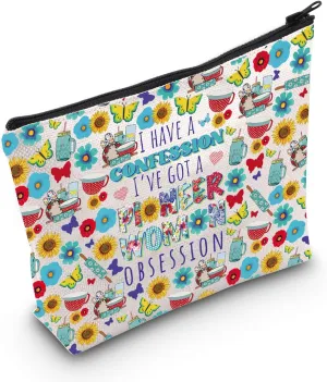 WZMPA Pioneer Cosmetic Bag Cooking Lover Gift I Have A Confession I've Got A Pioneer Obsession Zipper Bag (Have a confession F)