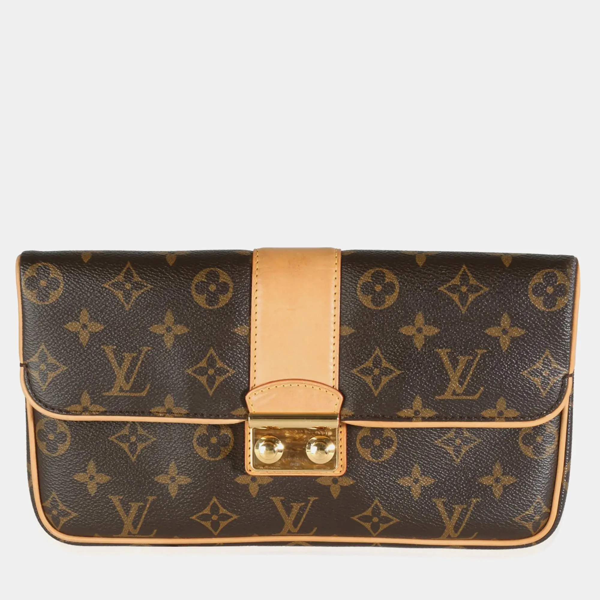 x Sofia Coppola Monogram Canvas Slim Clutch Bag