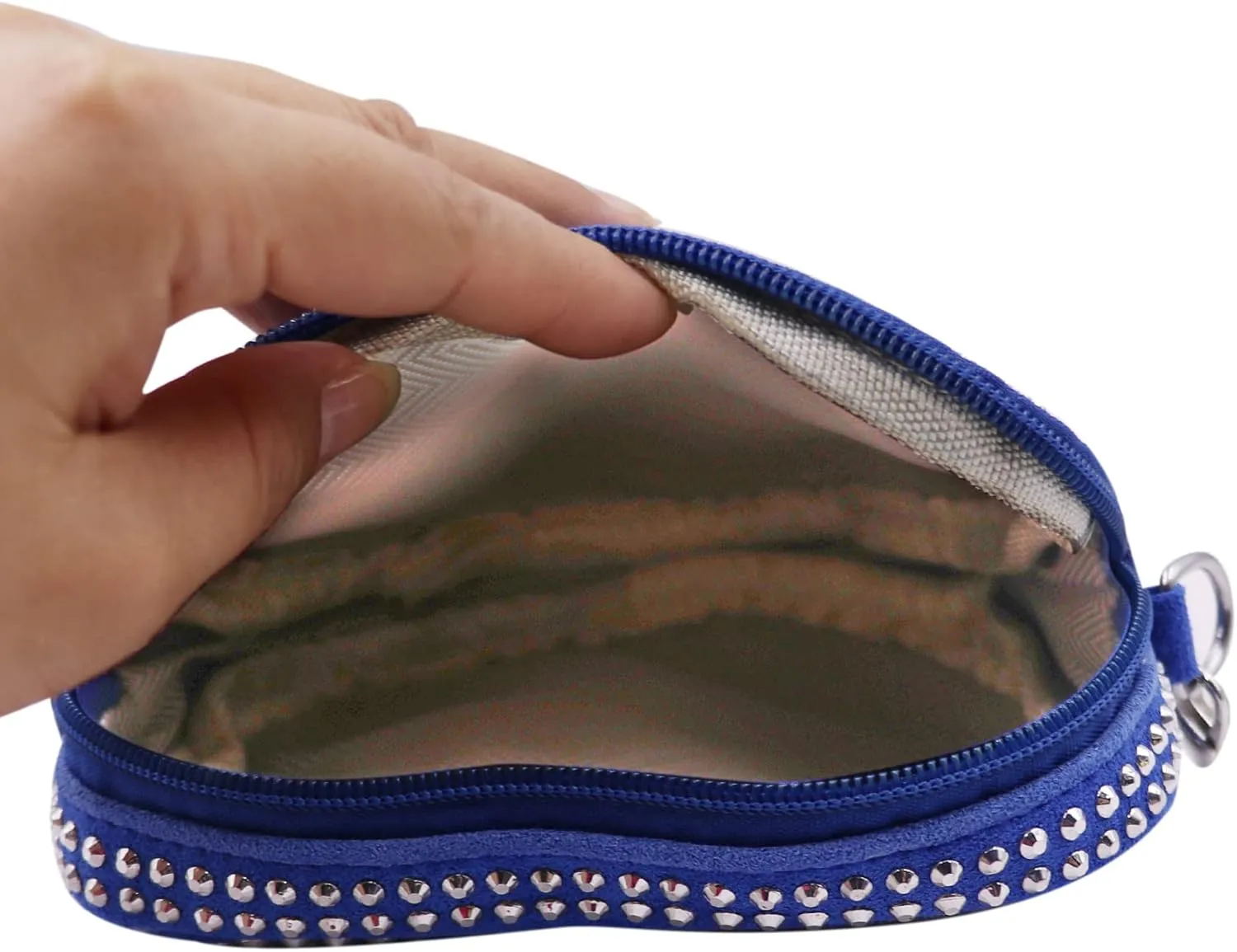 ZGMYC Bling Rhinestone Crossbody Purse for Women Girls Cute Heart Shaped Wallet Shoulder Bag with Chain Strap