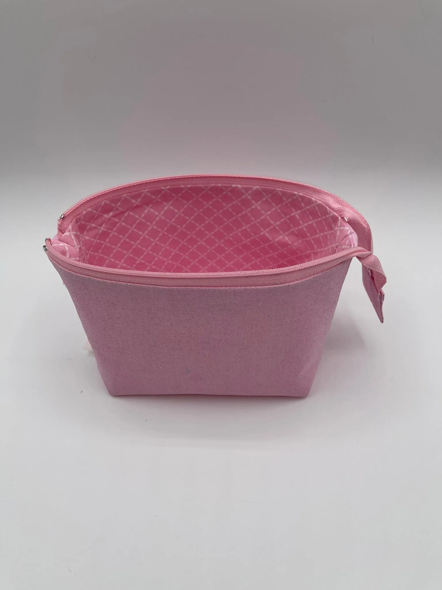 Zipper Bucket Bag - Sparkly Pink