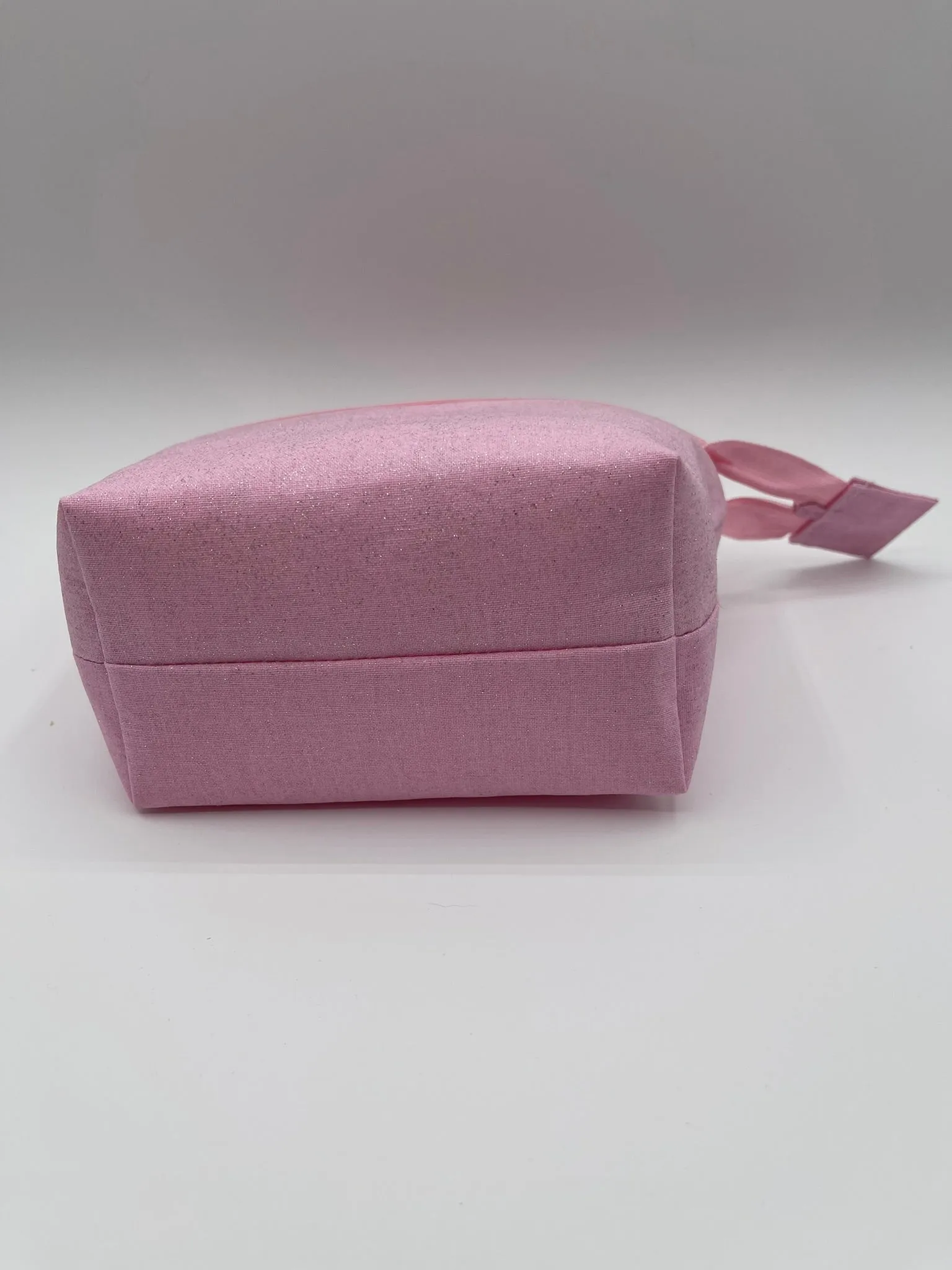 Zipper Bucket Bag - Sparkly Pink