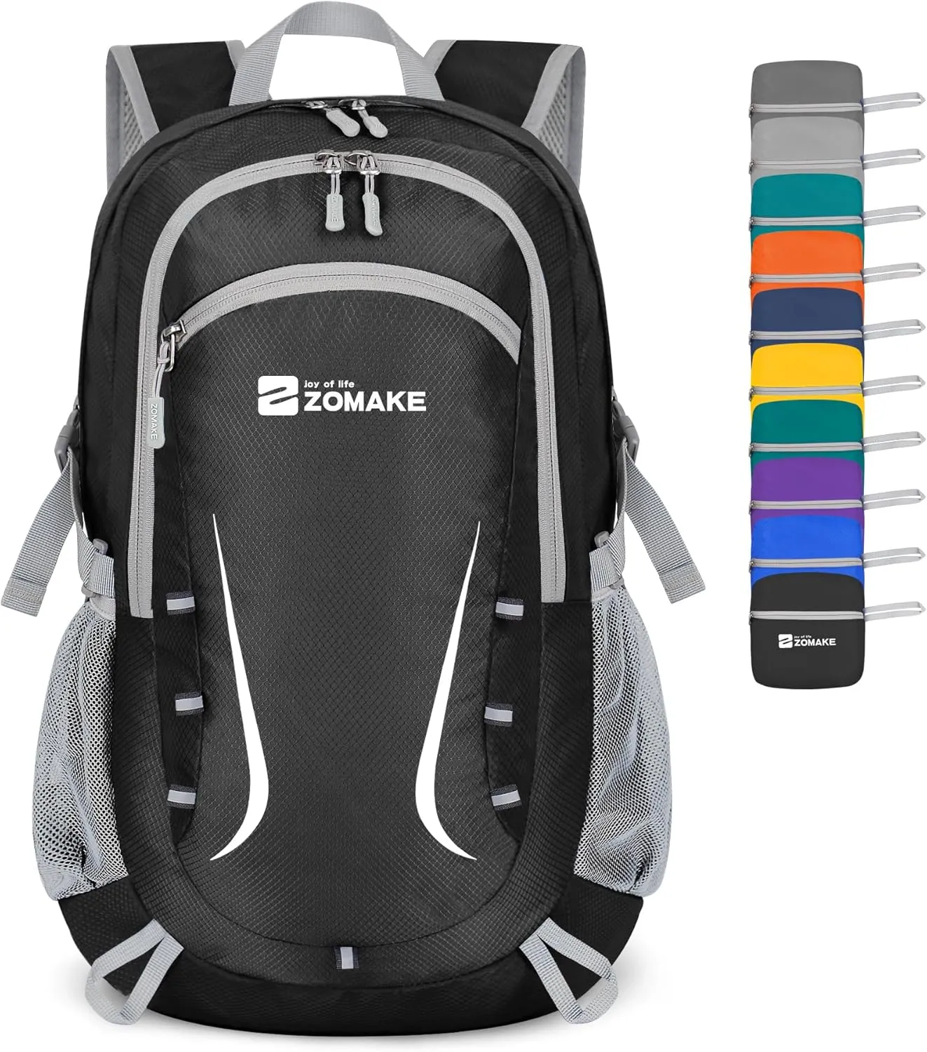 ZOMAKE Lightweight Packable Backpack 35L, Foldable Backpacks Water Resistant Collapsible Light Daypack for Hiking