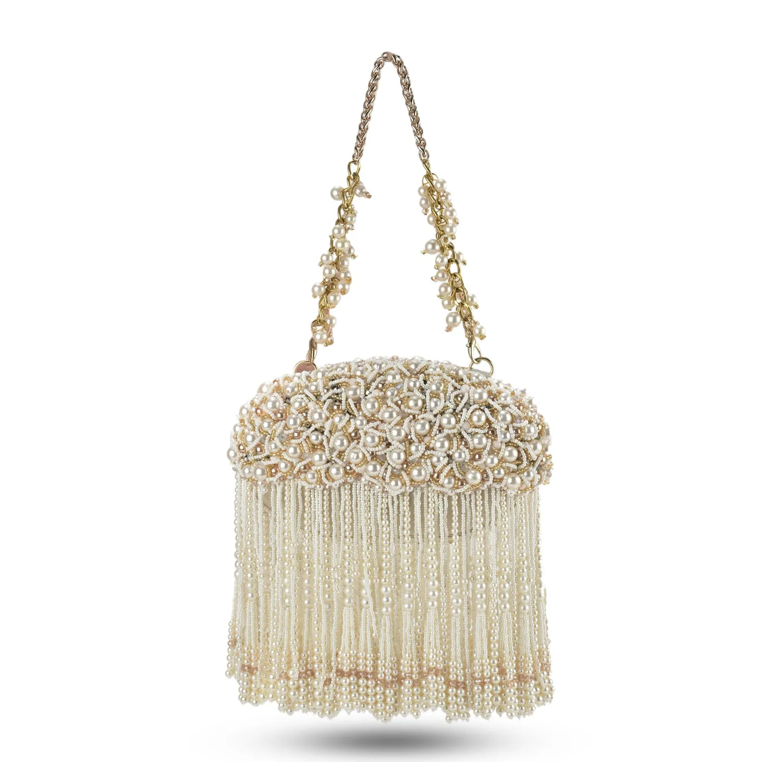 Zuri Oval Clutch - With Tassels