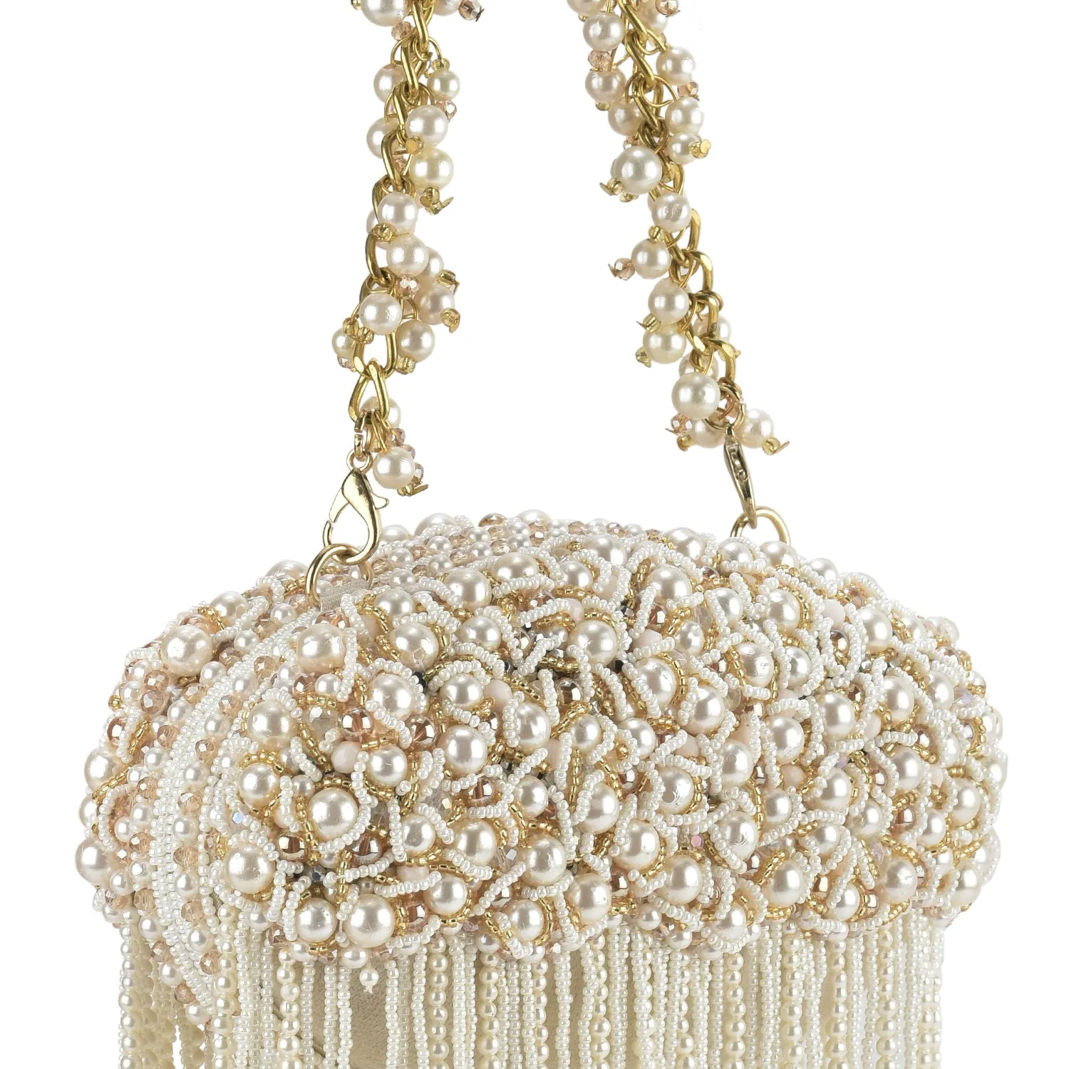 Zuri Oval Clutch - With Tassels