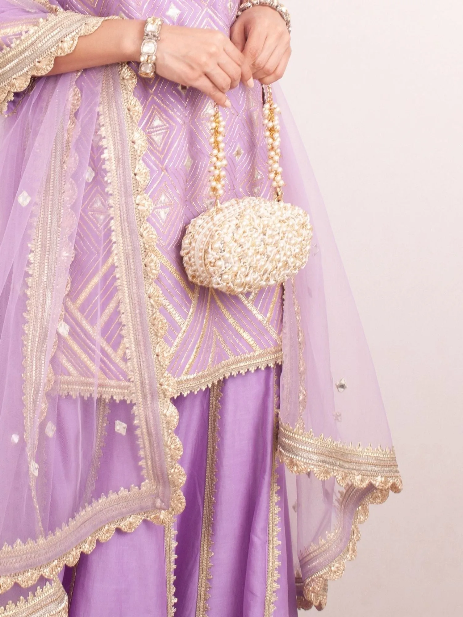 Zuri Oval Evening Clutch - Without Tassels